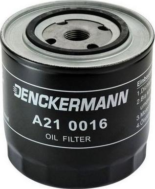 Denckermann A210016 - Масляный фильтр autodif.ru