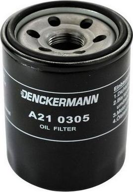Denckermann A210305 - Масляный фильтр autodif.ru