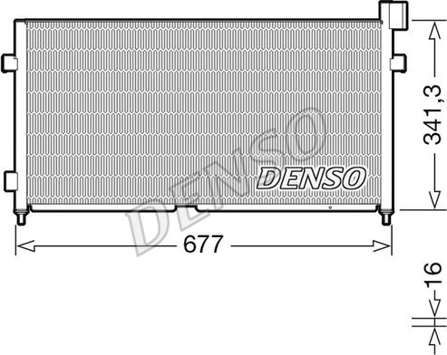Denso DCN99056 - Конденсатор кондиционера autodif.ru