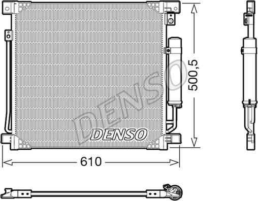 Denso DCN45013 - Конденсатор кондиционера autodif.ru