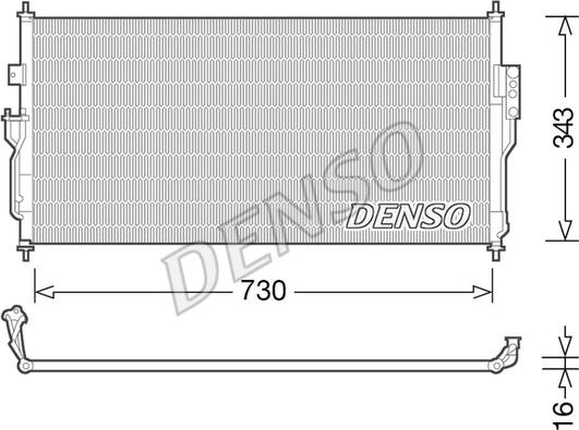 Denso DCN46006 - Конденсатор кондиционера autodif.ru