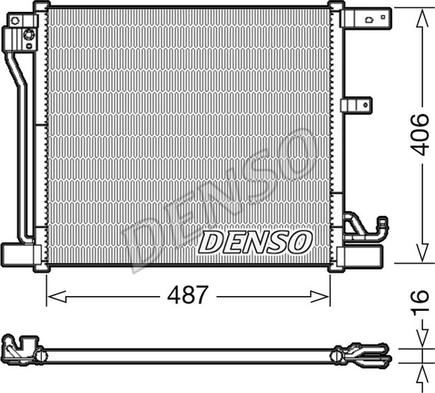 Denso DCN46018 - Конденсатор кондиционера autodif.ru