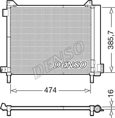 Denso DCN46030 - Конденсатор кондиционера autodif.ru