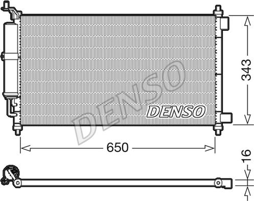 Denso DCN46020 - Конденсатор кондиционера autodif.ru