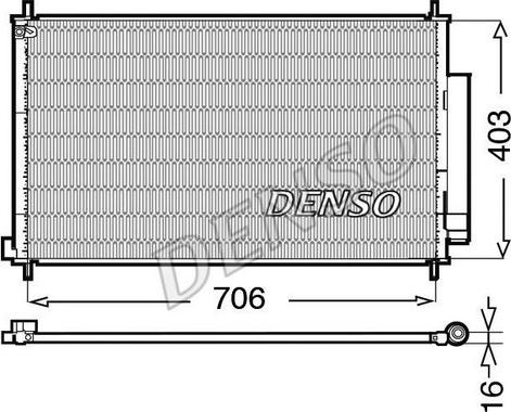 Denso DCN40013 - Конденсатор кондиционера autodif.ru