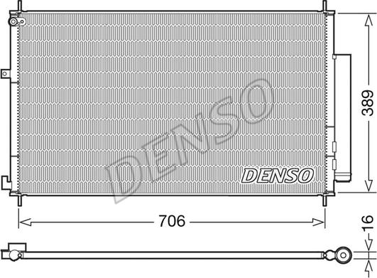 Denso DCN40024 - Конденсатор кондиционера autodif.ru