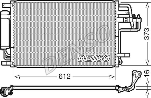 Denso DCN41007 - Конденсатор кондиционера autodif.ru