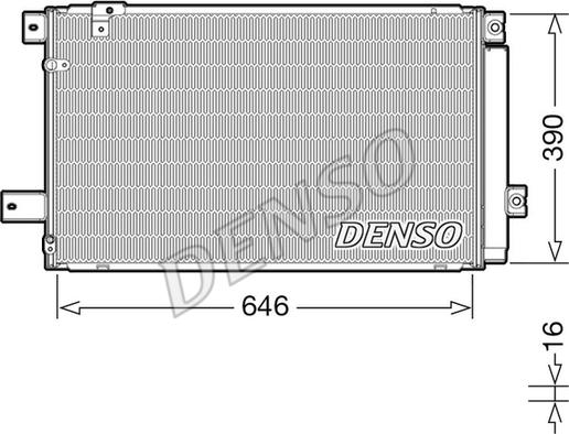 Denso DCN50049 - Радиатор кондиционера Toyota Avensis autodif.ru
