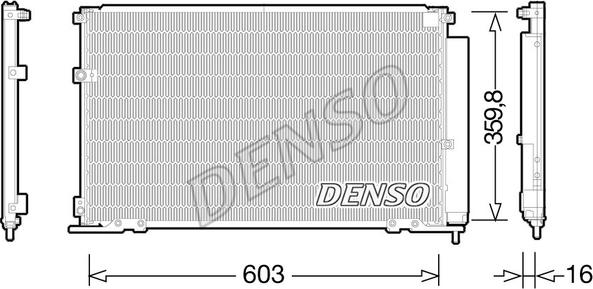 Denso DCN50047 - Конденсатор кондиционера autodif.ru