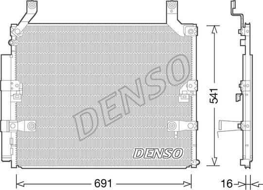 Denso DCN50032 - Конденсатор кондиционера autodif.ru