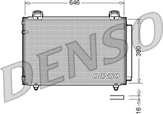 Denso DCN50024 - Конденсатор кондиционера autodif.ru