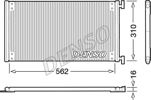 Denso DCN09040 - Конденсатор кондиционера autodif.ru