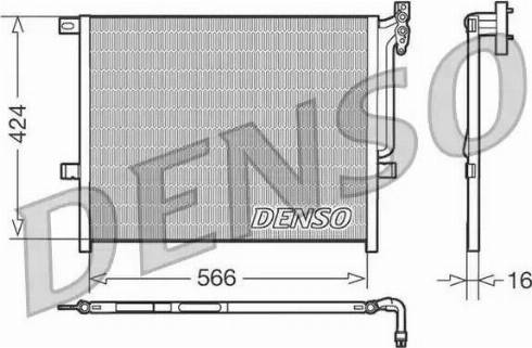 Denso DCN05004 - Конденсатор кондиционера autodif.ru