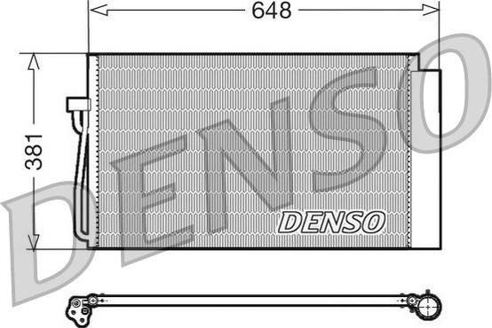Denso DCN05017 - DCN05017_радиатор кондиционера!- BMW E60-E61-E65 2.5D-4.0D 02> autodif.ru