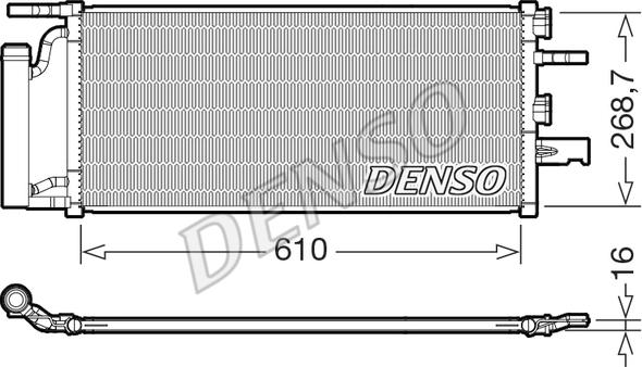 Denso DCN05036 - Конденсатор кондиционера autodif.ru