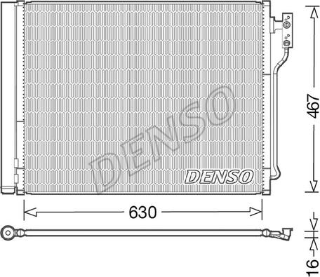 Denso DCN05031 - Конденсатор кондиционера autodif.ru