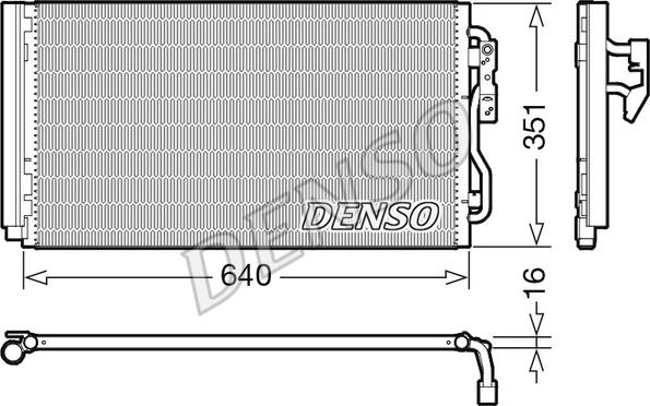 Denso DCN05023 - Конденсатор кондиционера autodif.ru