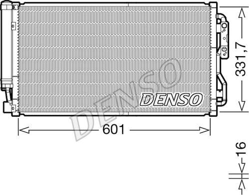 Denso DCN05105 - Конденсатор кондиционера autodif.ru