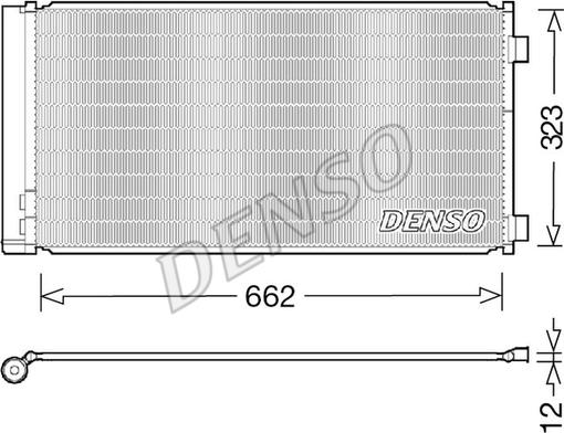 Denso DCN05103 - Конденсатор кондиционера autodif.ru
