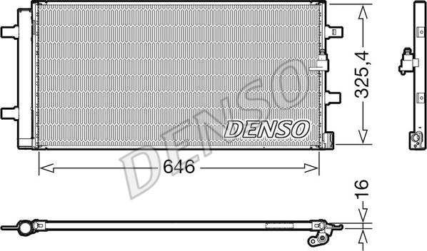Denso DCN02041 - Конденсор autodif.ru