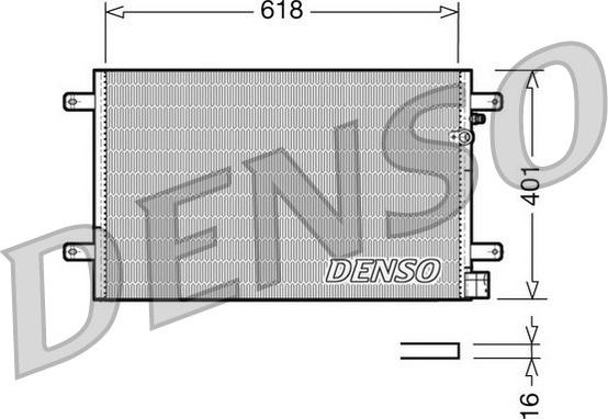 Denso DCN02006 - Конденсатор кондиционера autodif.ru