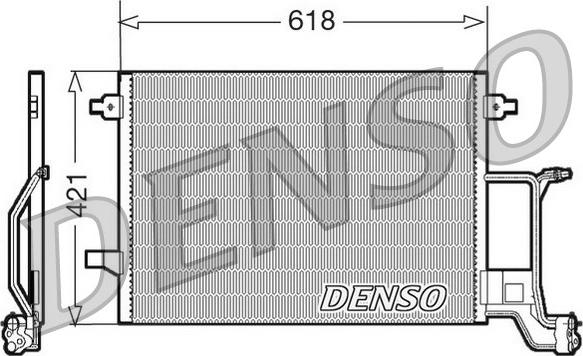 Denso DCN02015 - Конденсатор кондиционера autodif.ru