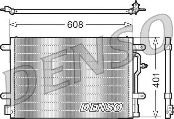Denso DCN02012 - Конденсатор кондиционера autodif.ru