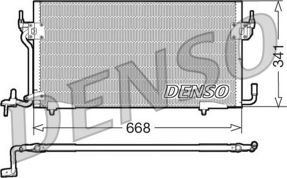 Denso DCN07060 - Конденсатор кондиционера autodif.ru