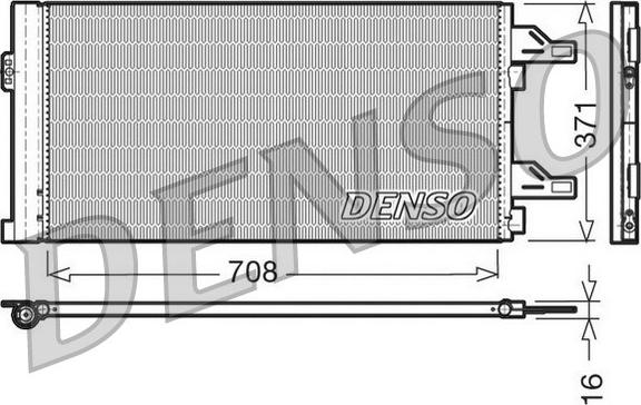 Denso DCN07002 - Конденсатор кондиционера autodif.ru