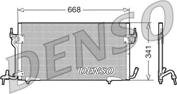 Denso DCN07010 - Конденсатор кондиционера autodif.ru