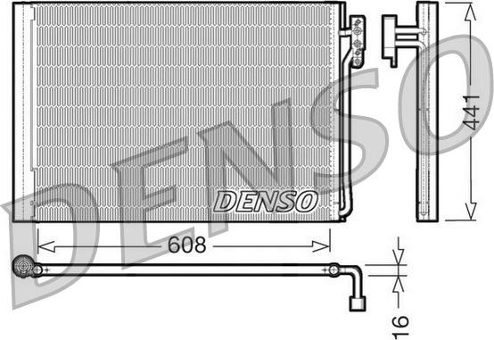 Denso DCN14001 - Конденсатор кондиционера autodif.ru