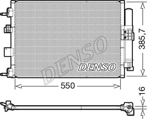 Denso DCN10046 - Конденсатор кондиционера autodif.ru