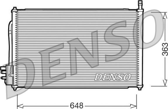 Denso DCN10006 - Конденсатор кондиционера autodif.ru