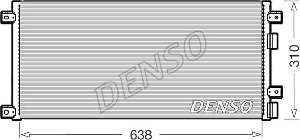 Denso DCN12006 - Конденсатор кондиционера autodif.ru