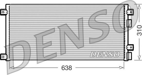 Denso DCN12002 - Конденсатор кондиционера autodif.ru