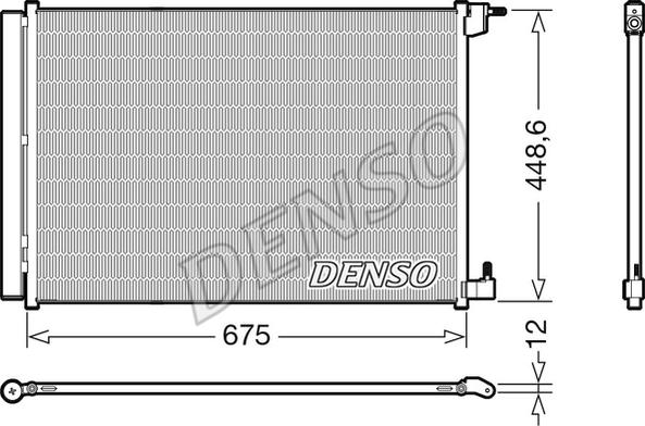 Denso DCN17060 - Конденсатор кондиционера autodif.ru