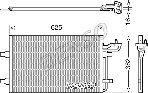 Denso DCN33009 - Конденсатор кондиционера autodif.ru