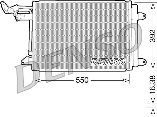 Denso DCN32002 - Конденсатор кондиционера autodif.ru