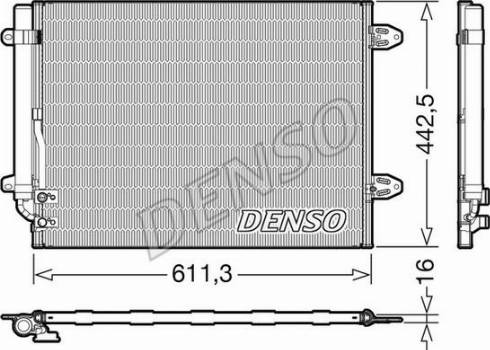 Denso DCN32013 - Конденсатор кондиционера autodif.ru