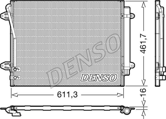Denso DCN32012 - Конденсатор кондиционера autodif.ru