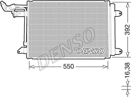 Denso DCN32032 - Конденсатор кондиционера autodif.ru