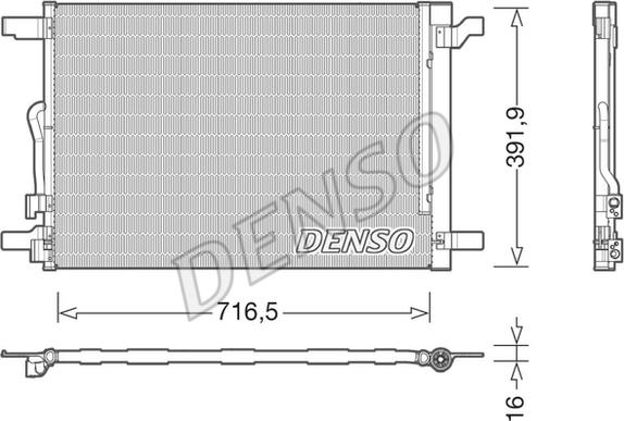 Denso DCN32024 - Конденсатор кондиционера autodif.ru