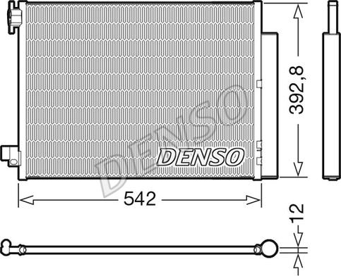 Denso DCN37004 - Радиатор кондиционера autodif.ru