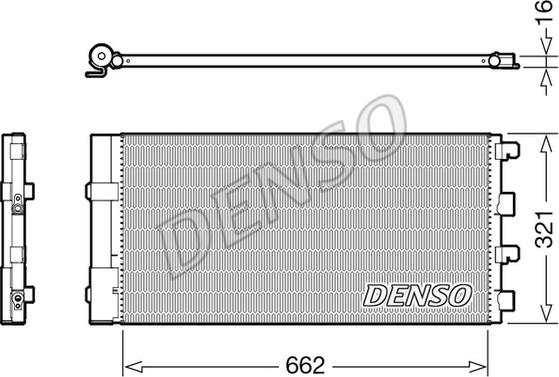 Denso DCN37003 - Конденсатор кондиционера autodif.ru