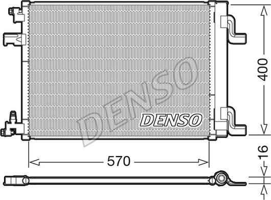 Denso DCN20001 - Конденсатор кондиционера autodif.ru