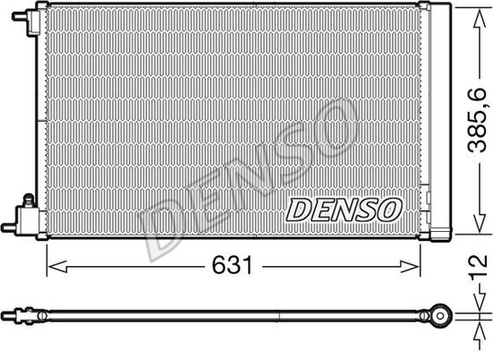Denso DCN20039 - Конденсатор кондиционера autodif.ru