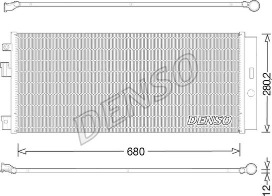 Denso DCN20023 - Конденсатор кондиционера autodif.ru