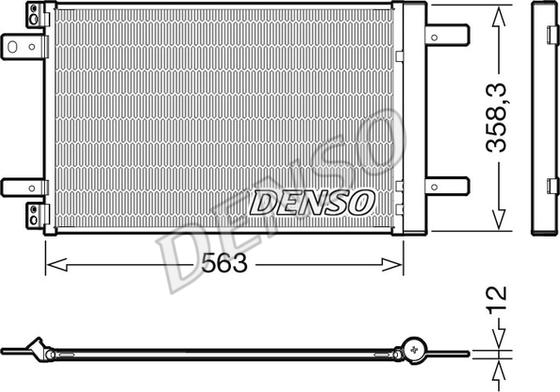 Denso DCN21032 - Конденсатор кондиционера autodif.ru