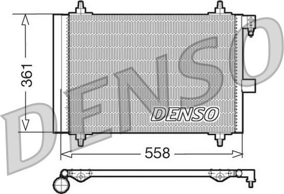 Denso DCN21025 - Конденсатор кондиционера autodif.ru