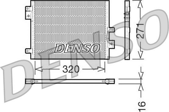 Denso DCN28002 - Конденсатор кондиционера autodif.ru